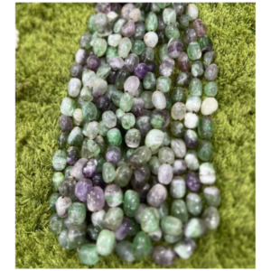 Natural Fluorite Teardrop Shape Beads